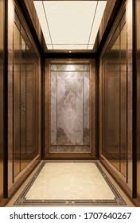 Luxurious elevator with wooden Design by Hiphen