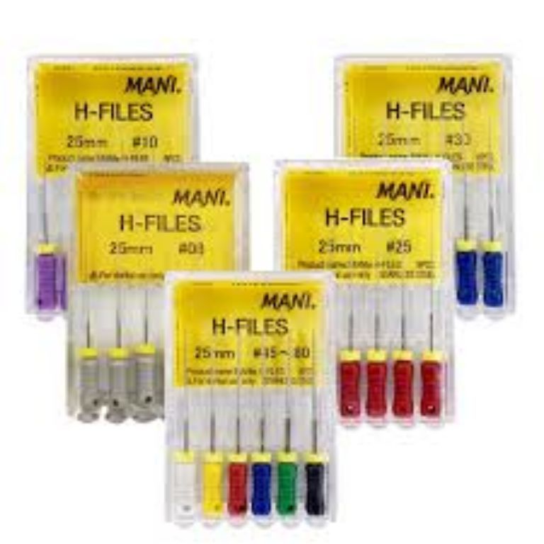Mani stainless steel H file by Scantrik