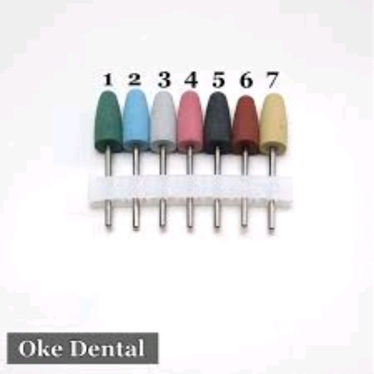 Silicone rubber dental mounted stone by Scantrik