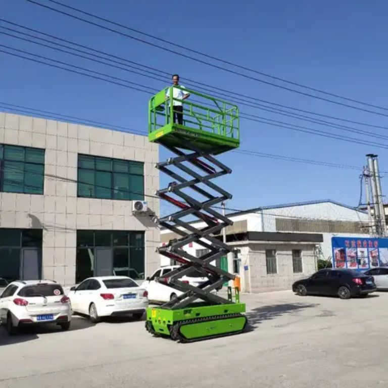 Diesel compact scissor lift system by home lift elevator