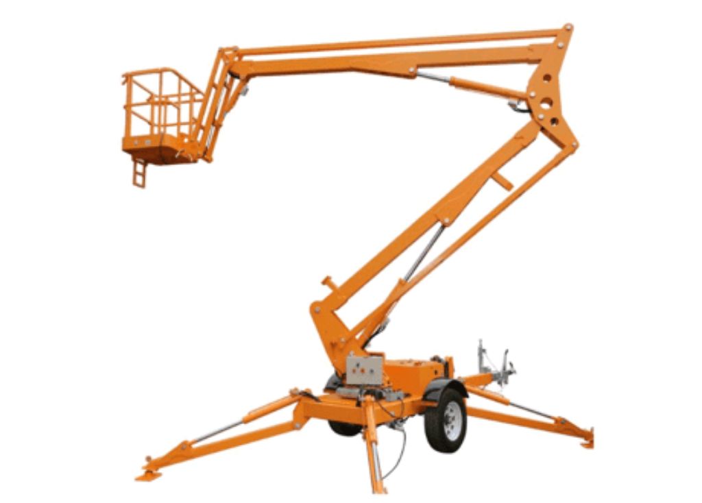 Curved Arm Towable Tracked Boom lift system by Home Lift Elevator