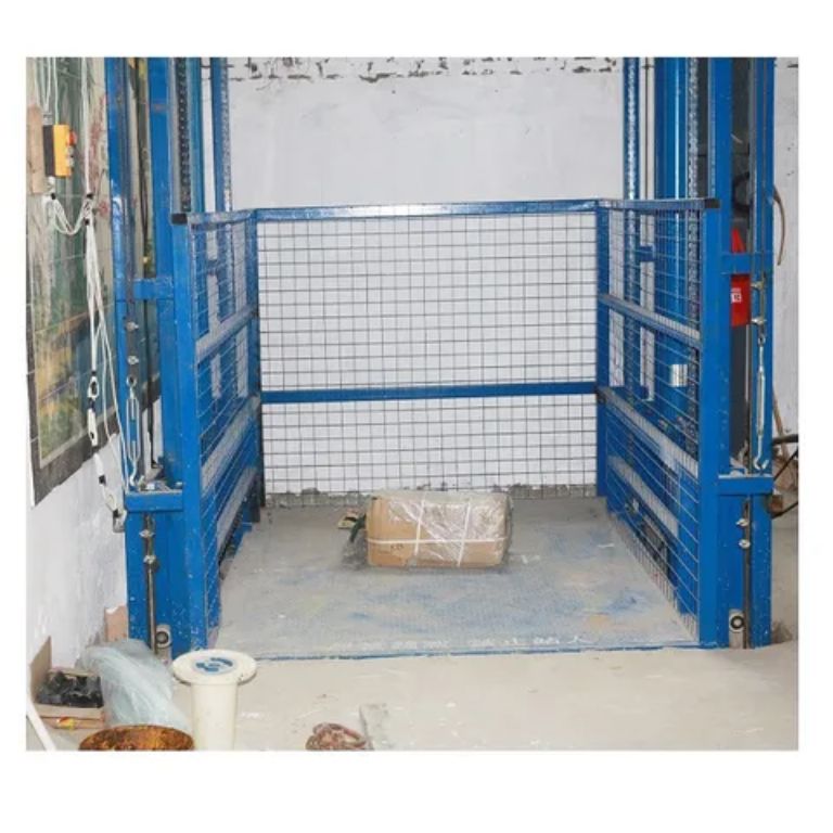 Vertical goods lift table wall mounted warehouse by Home Lift Elevator