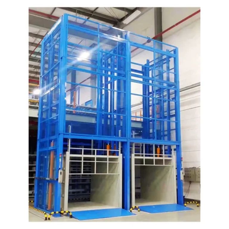 Hydraulic goods lift for workshop by Home Lift Elevator