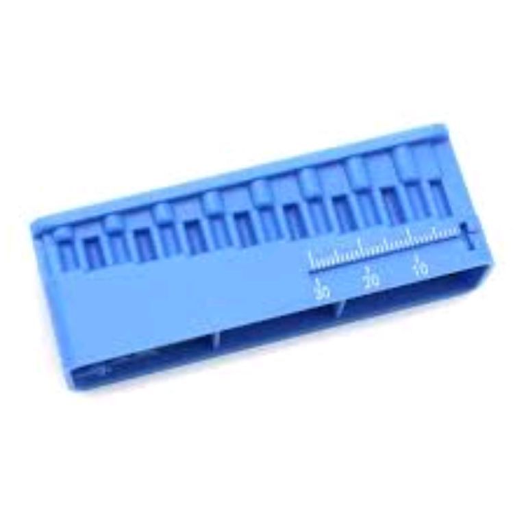 Dentist measuring block dentist instrument ruler tooth by Scantrik