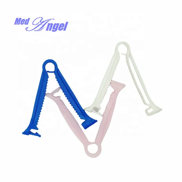 Plastic surgical umbilical cord clamp 100pcs by Scantrik