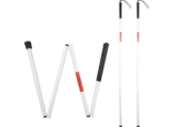 Walking white cane for the blind by Scantrik