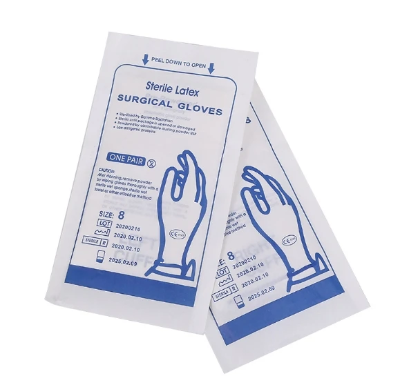 Sterile disposable latex surgical gloves by Scantrik