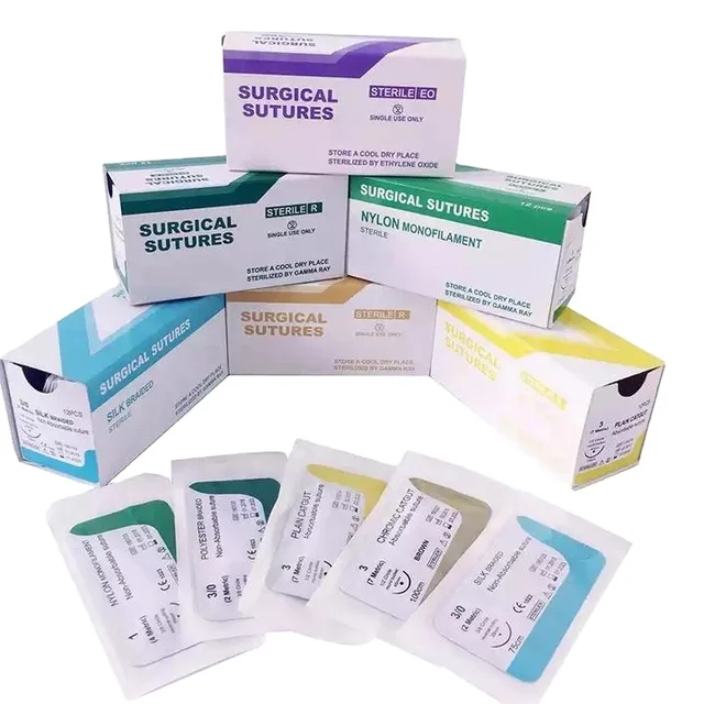 Monofilament nylon suture 12 sachets by Scantrik