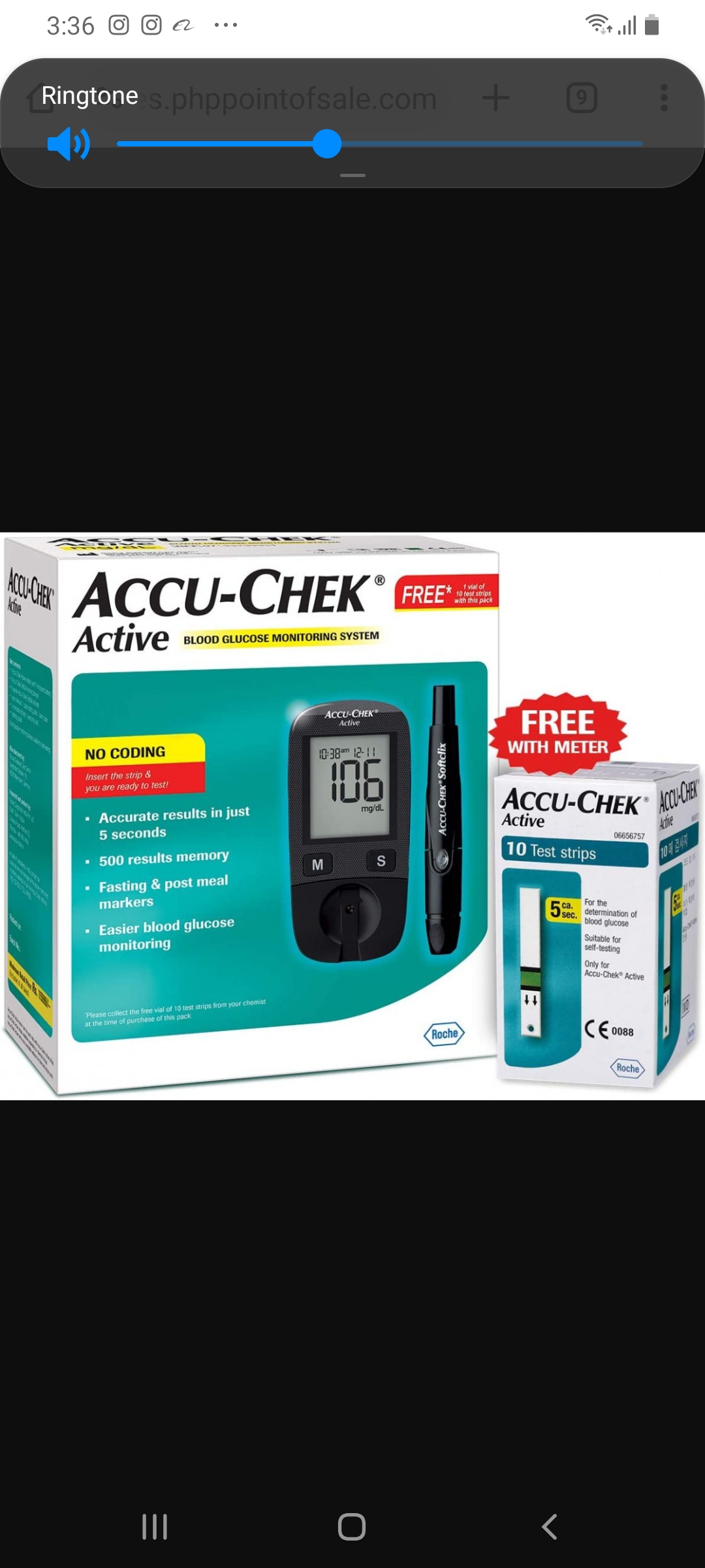 Accused check glucose Device by Scantrik