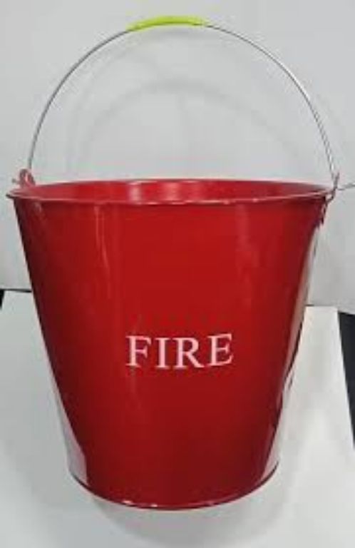 Iron Red Fire Bucket 12 litre by Hiphen