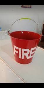 Safely Steel Fire Bucket 12litre