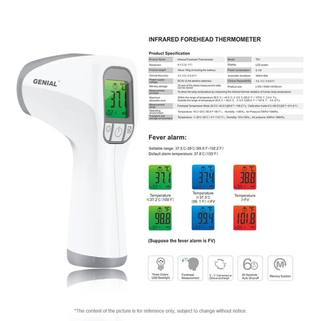 Medical Infrared forehead thermometer