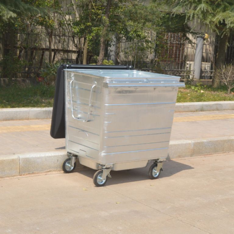 Stainless Steel Waste Basket by Scantrik