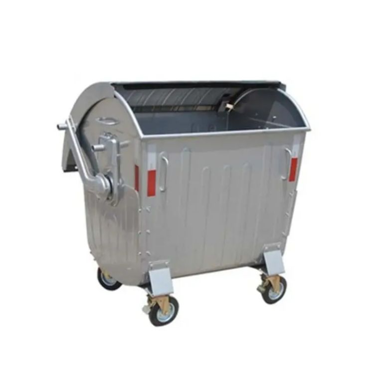 Stainless Steel Waste Disposal Bin by Scantrik