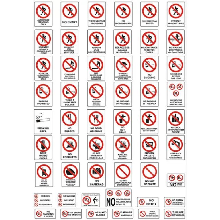 Prohibition Sign 60cm*60cm by Hiphen solutions