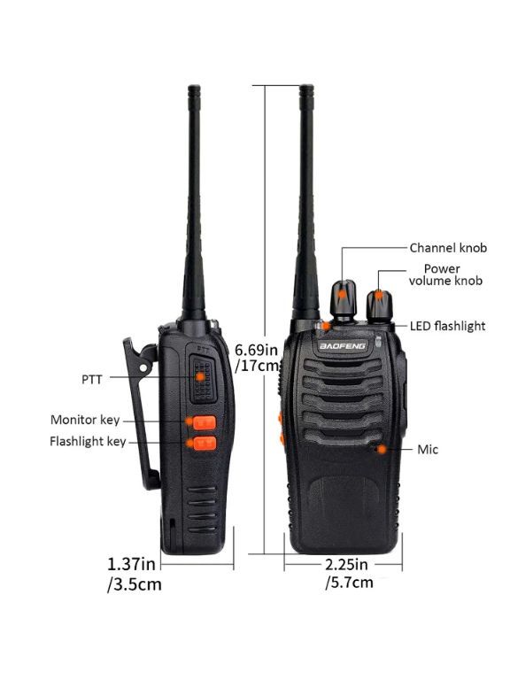 Baofeng Compact 2-Way Communication Radio by Hiphen solutions