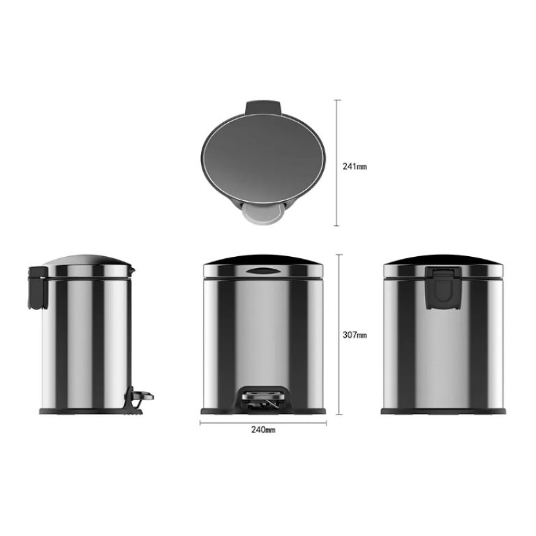 Stainless Steel Trash by Scantrik