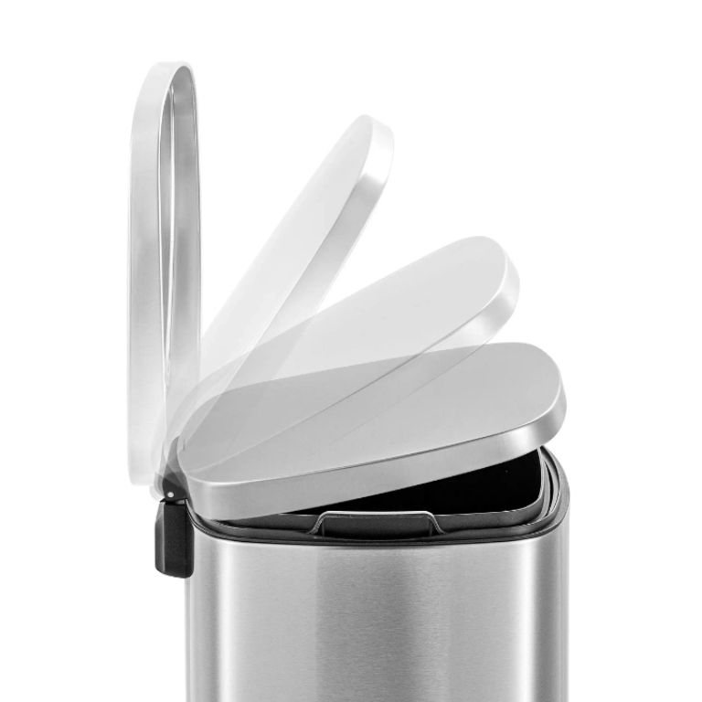 Stainless Steel Wastebasket by Scantrik