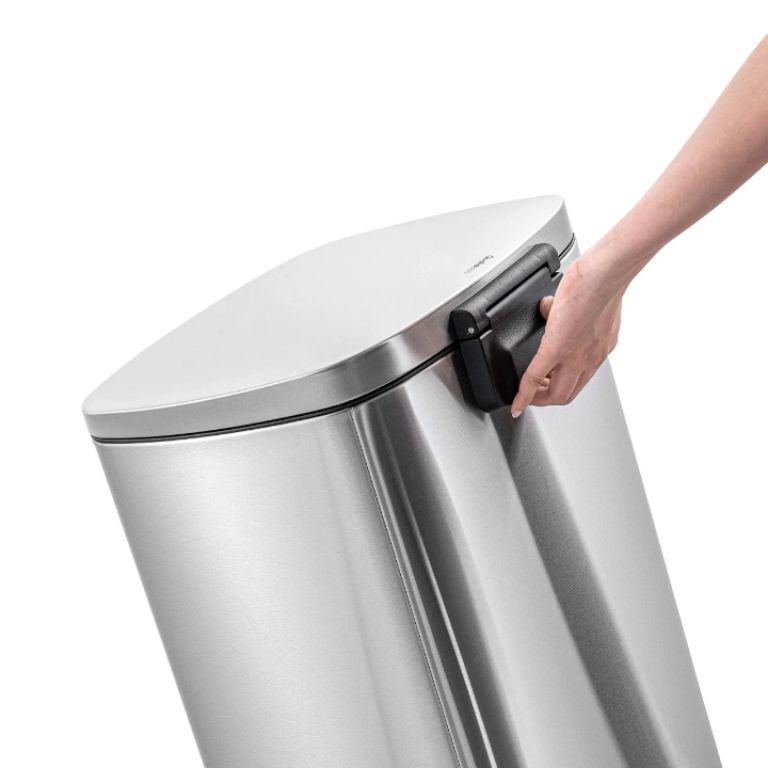 Stainless Steel Trash Receptacle by Scantrik