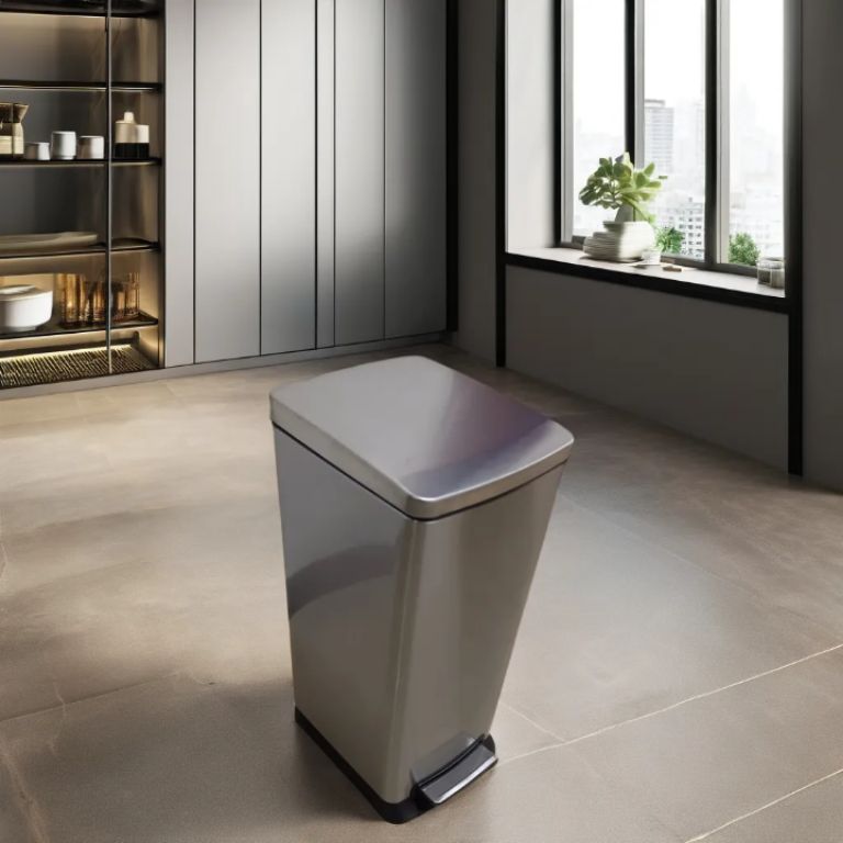 Stainless Steel Litter Bin by Scantrik