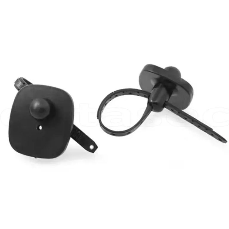 Black Reusable Mini Hard Tag by Hiphen solutions