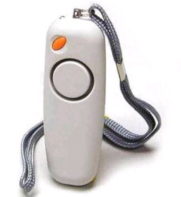 Vigilant 130 dB Personal Rape/Jogger/Student Emergency Alarm with LED Light and Included AAA Batteries (PPS8G Grey) by Hiphen solutions