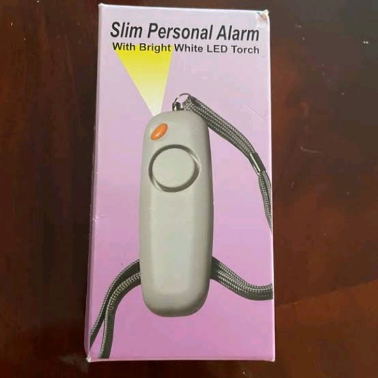 Personal alarm with bright white LED touch by Hiphen solutions