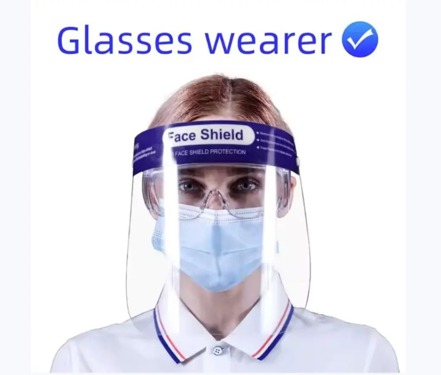 Blue-Cushioned Face Protector by Scantrik