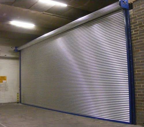 Perforated Automatic Shutter Door (6000mm x 3000mm) by Hiphen solutions
