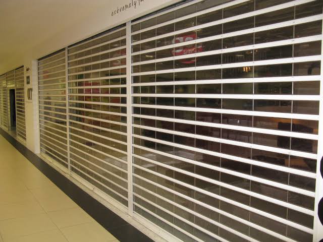 Motorized Grille Shutter System 1500mm×2200mm by Hiphen solutions