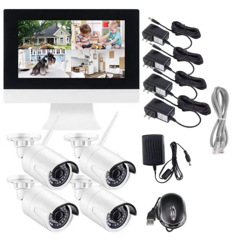 4 Camera 720P WiFi NVR Security System by Hiphen solutions