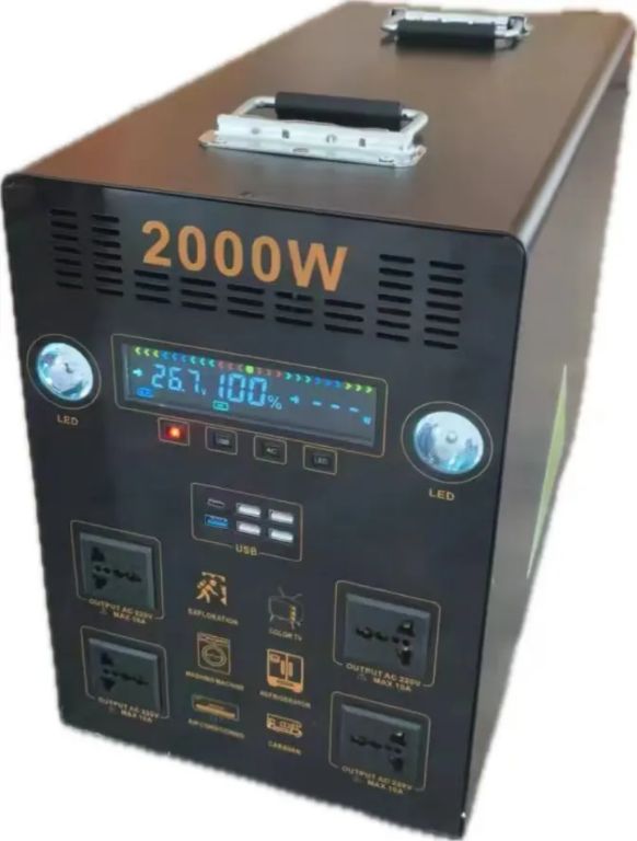 Alphar High-Capacity 2000W Solar Power Bank by Hiphen solutions