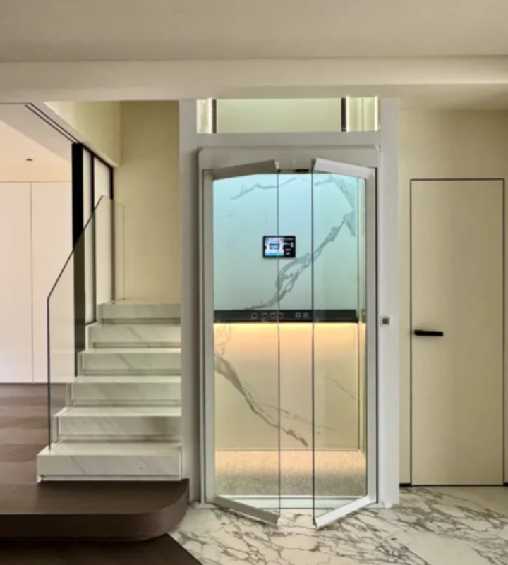 Twin Passenger 4-Level Residential Elevator by Home lift elevator