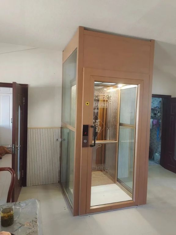 Two-Stop Dual-Passenger Home Elevator by Home lift elevator
