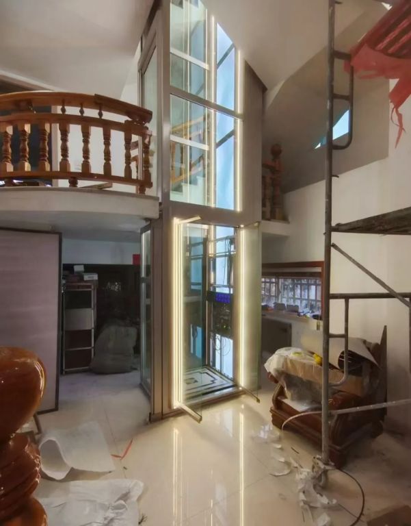 Quiet Hydraulic Elevator – 4 Stops by Home lift elevator