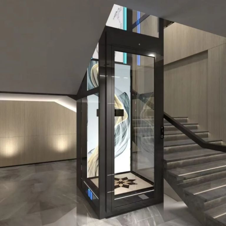 Triple-Deck Residential Glass Elevator by Home lift elevator