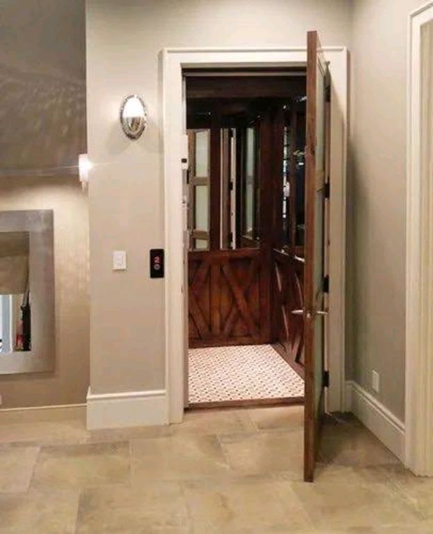 Three-Stop Stainless Steel Transport Lift by Home lift elevator