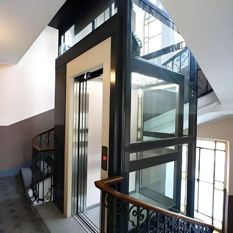 Compact Gearless Hydraulic Home Lift by Home lift elevator