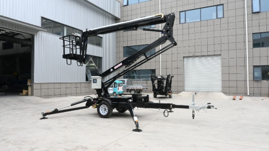 Pull-Behind Aerial Boom by Home lift elevator