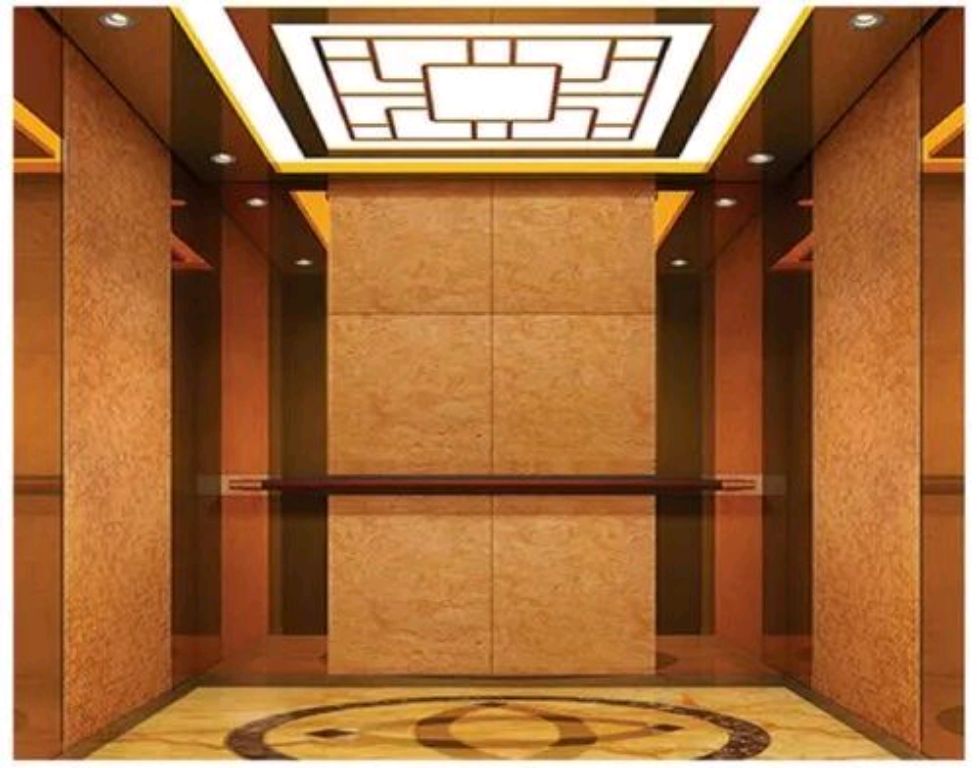 6-Stop Brushed Steel Elevator for 8 Persons by Home lift elevator