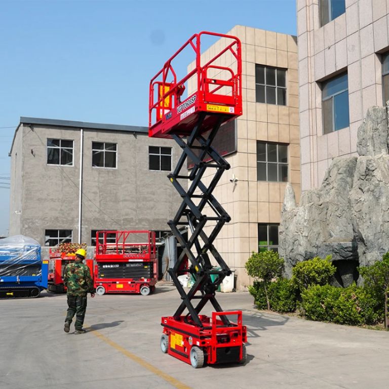 Scissor Type Diesel Manlift by Home lift elevator