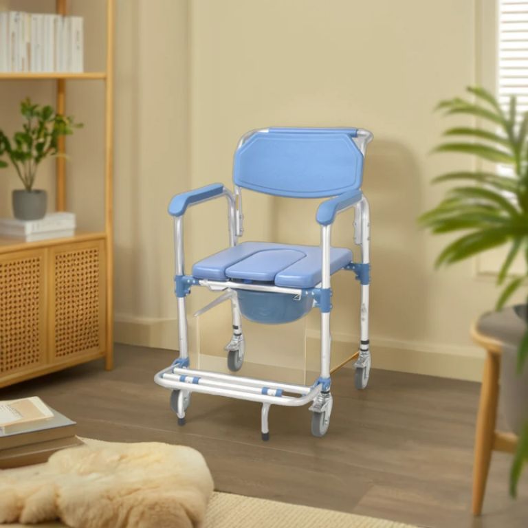 commode chair with wheel chair by Scantrik