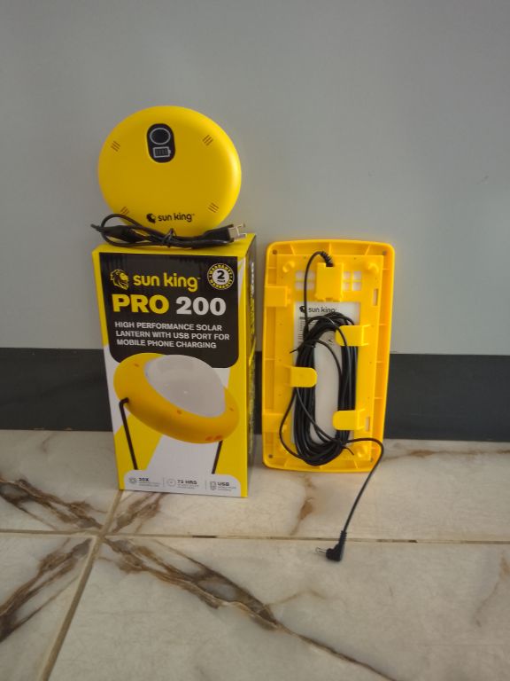 SunKing Pro 200 Solar Lantern Company by LUMETT