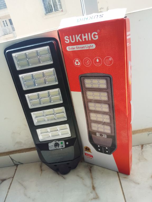 SUKHIG 1200W Solar Security Street Light for Outdoor Protection by LUMETT