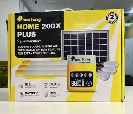 SunKing Home 200X Solar Lighting & Phone Charging System by LUMETT