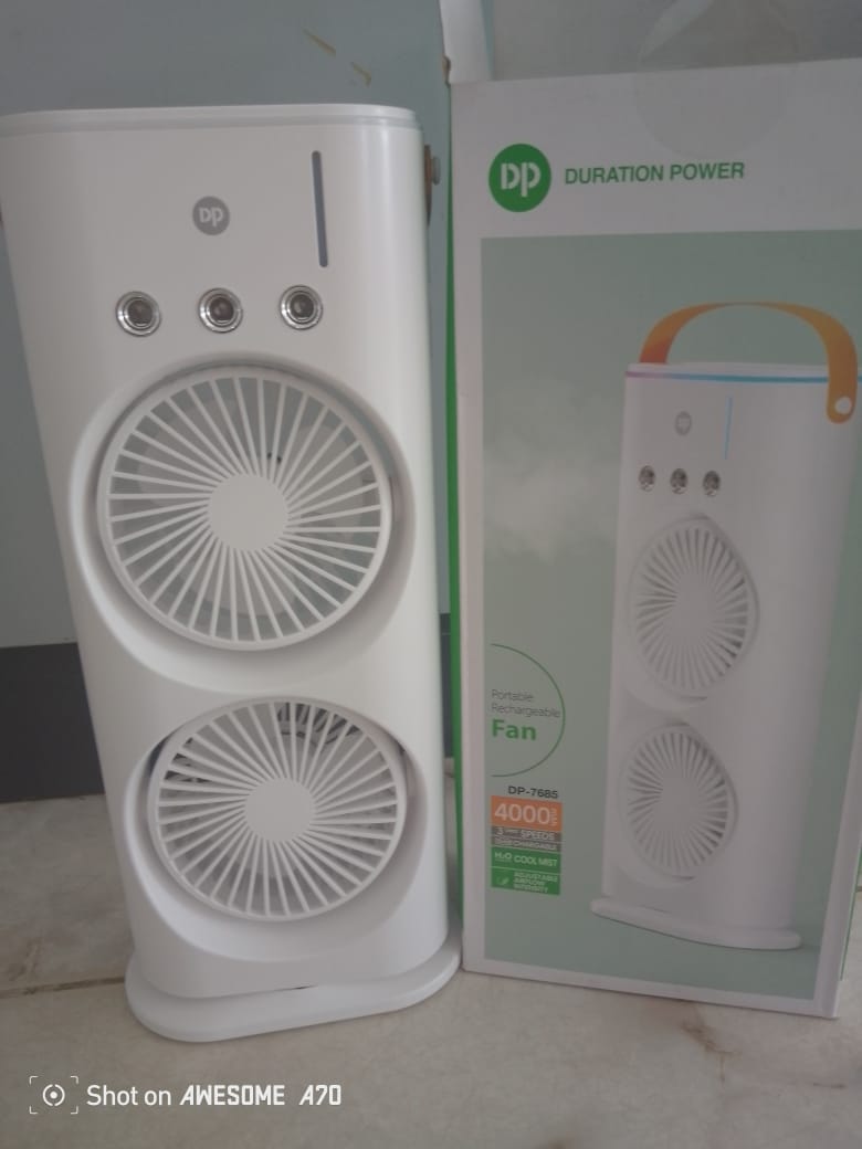 DP portable rechargeble fan By Lumett