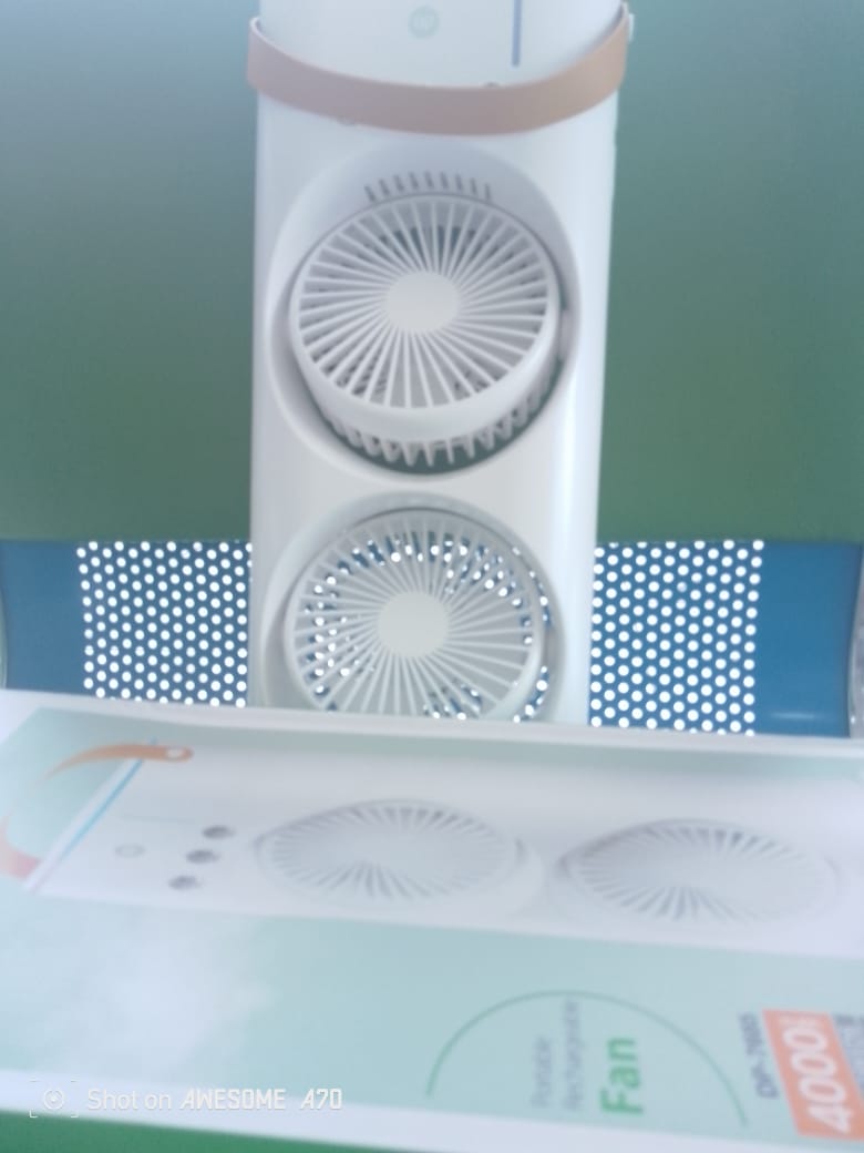 DP portable rechargeble fan By Lumett