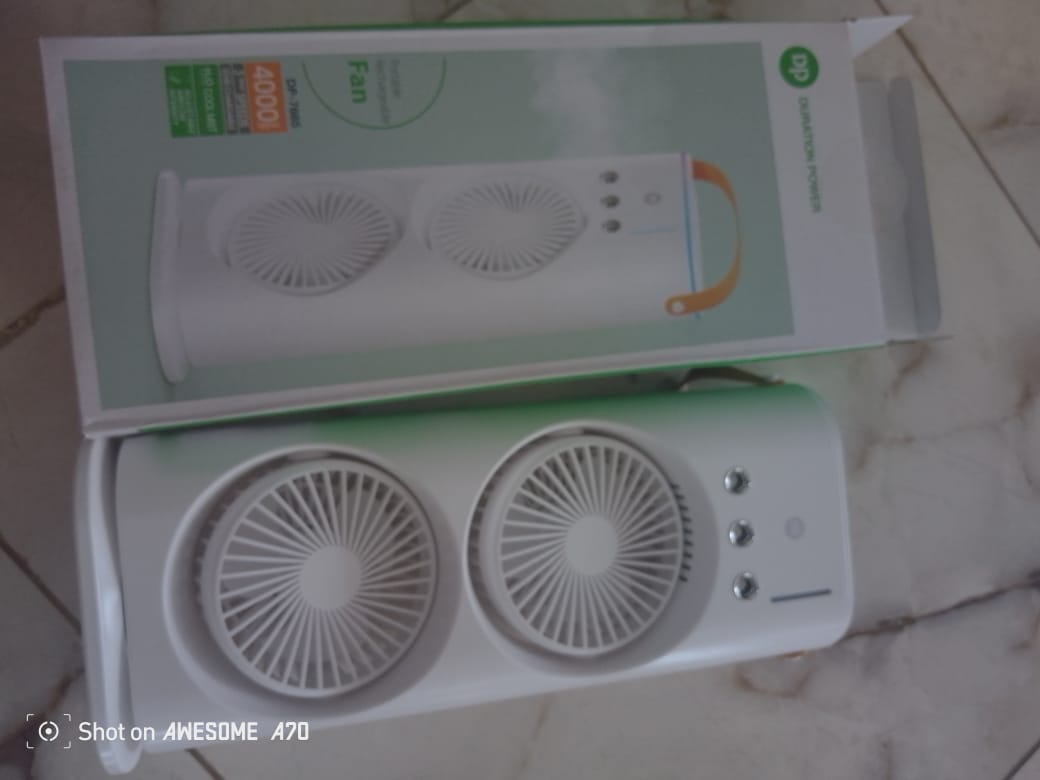 DP portable rechargeble fan By Lumett