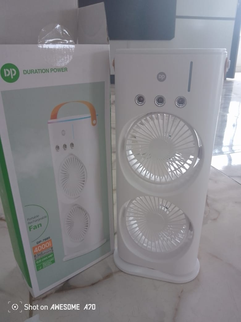 DP portable rechargeble fan By Lumett